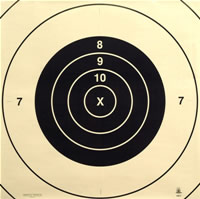 Center for MR 4 Part Military Target