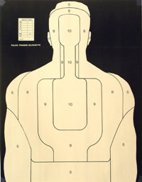 BT-5W S. D. Law Enforcement Training Target