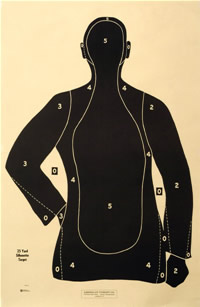 Law Enforcement Silhouette Target