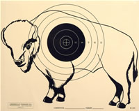 National Muzzle Loading Rifle Association Type-Buffalo Single Bullseye 100 yard