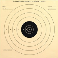 Rifle Musket-Carbine Single Bullseye 50 yard