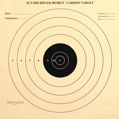 Rifle Musket-Carbine Single Bullseye 50 yard