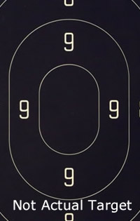 50 Yard Combat Target Action Pistol Center