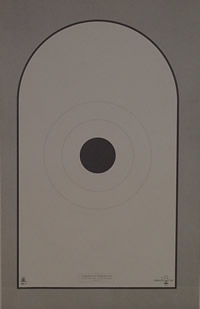 AP-1 modified Bianchi Cup Action Pistol Target 4inch black center