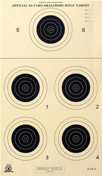 A 23 50 Yard Small Bore Five Bullseye Tournament