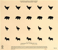 TQ 14 50 Foot Rifle Chicken, Pig, Ram, Turkey Silhouette 